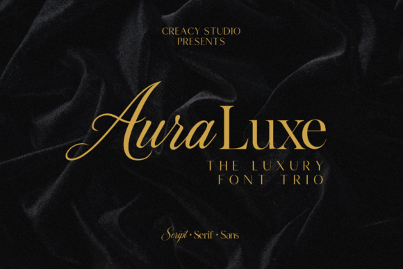 Auraluxe Trio: A Timeless Font Trinity for Editorial Design