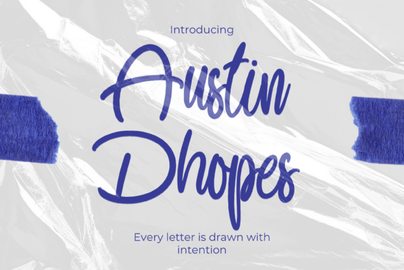 Austin Dhopes: A Script Font for Digital Design