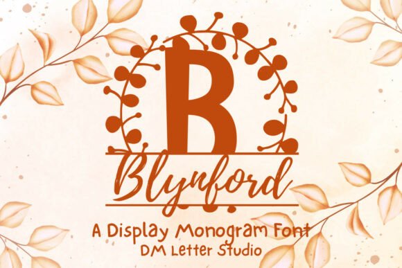 Blynford Split Monogram Font Review