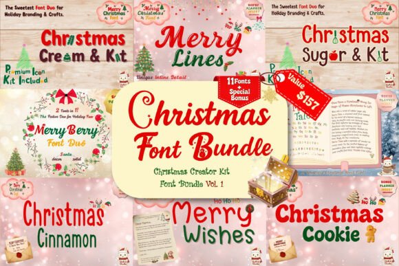 Christmas Font Bundle: A Designer’s Holiday Typographic Treasure