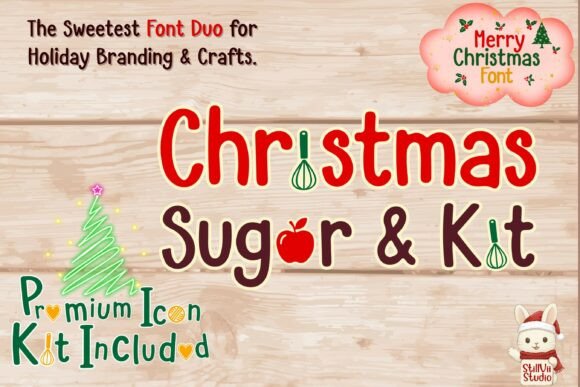 Christmas Sugar and Kit Duo: A Display Font for Web Design