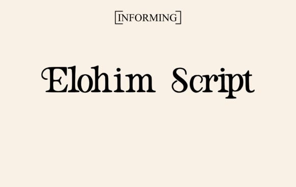 Elohim Script: A Serif Font That Elevates Brand Identity
