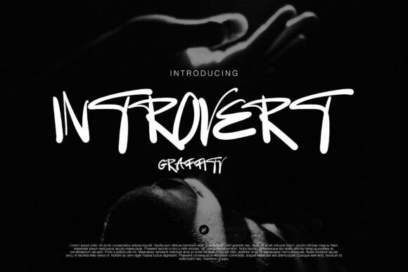 Introvert Graffity: A Bold Script Font for Crafters and Designers