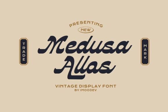 Medusa Allos: A Vintage Script Font for Editorial Design