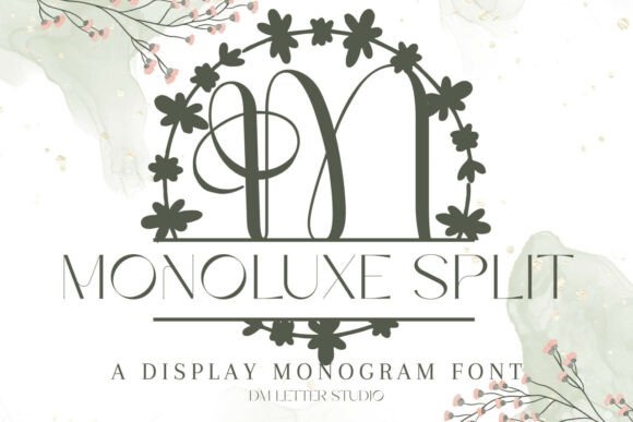 Monoluxe Split Monogram: A Font That Elevates Brand Identity