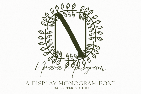 Novara Monogram: A Serif Font with Clean Elegance