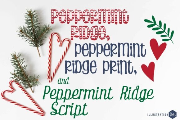 Peppermint Ridge Trio Font: A Holiday Typographic Delight