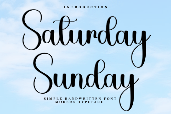 Saturday Sunday: A Timeless Handwritten Font for Branding