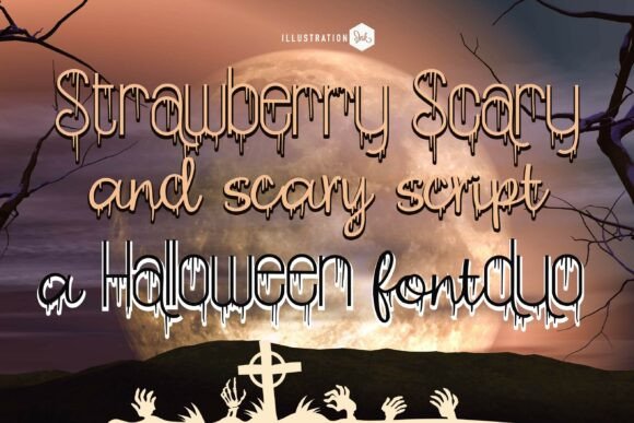 Strawberry Scary Duo: A Spooky Font for Editorial Design