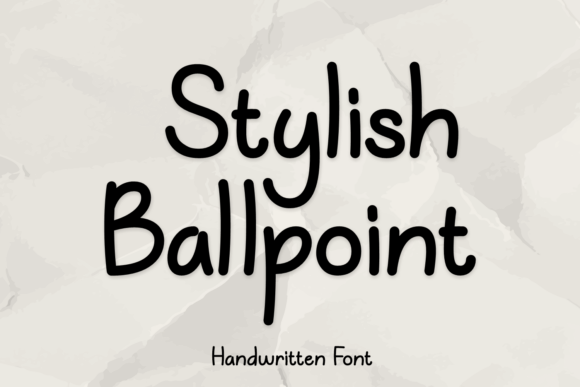 Stylish Ballpoint: A Font for Handmade Crafters and Product Creators