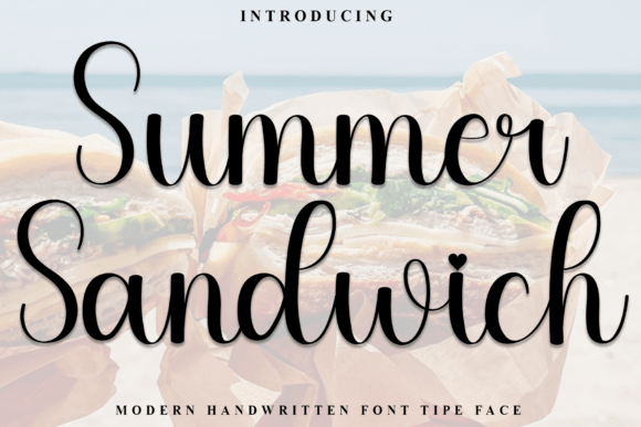 Summer Sandwich: A Warm Script Font for Editorial Design