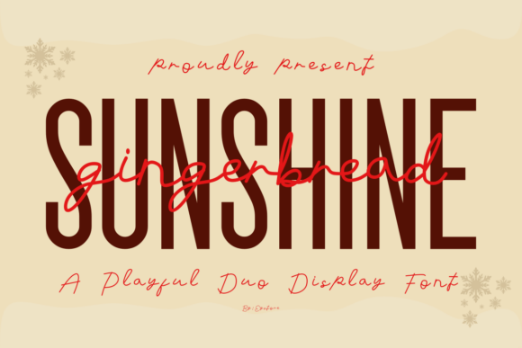 Sunshine Gingerbread: A Font for Warmth and Craft