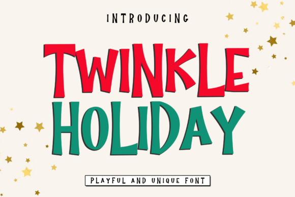 Twinkle Holiday: A Font That Shines Bright in Every Craft Project